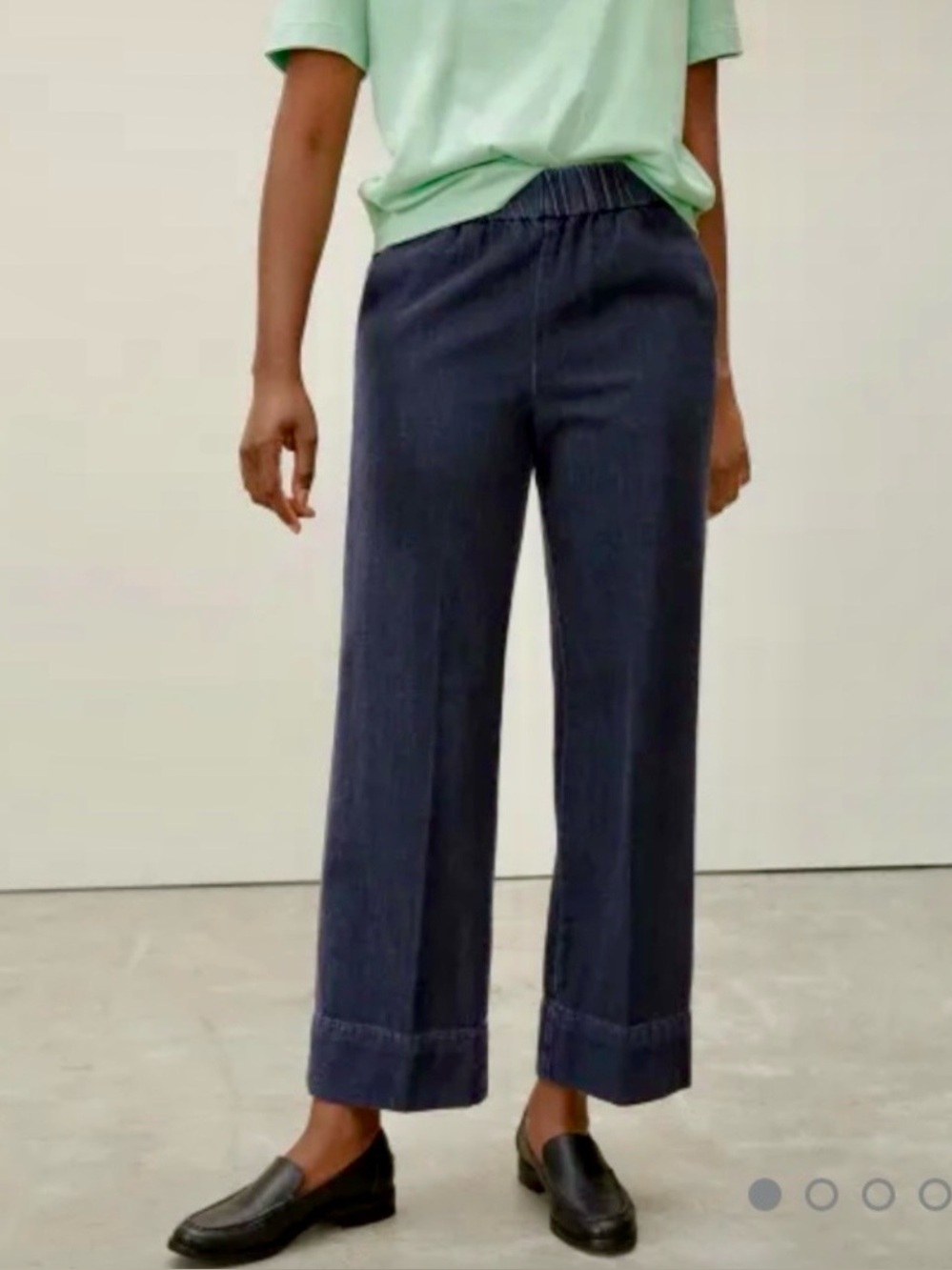 Everlane EASY JEAN Wide Leg Dark Denim Pants